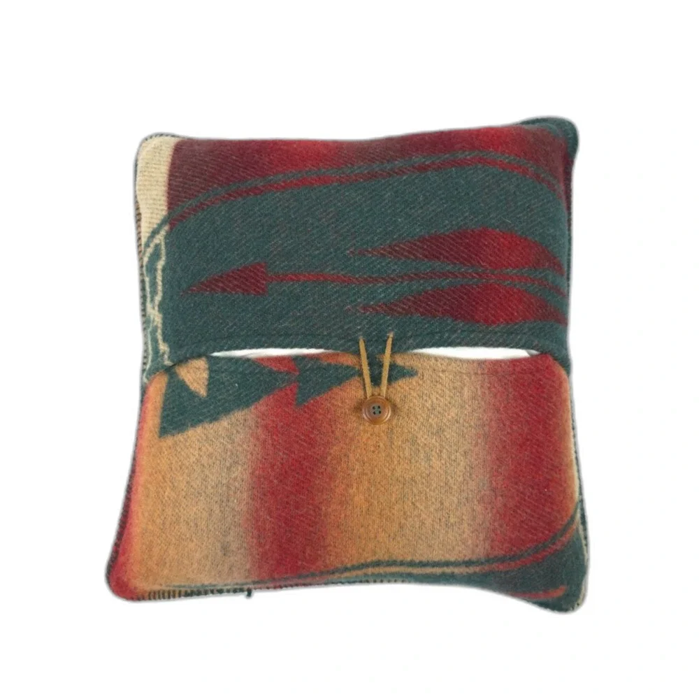 POLO RALPH LAUREN 100% Wool Down Throw Pillow Southwestern Aztec Boho Americana
